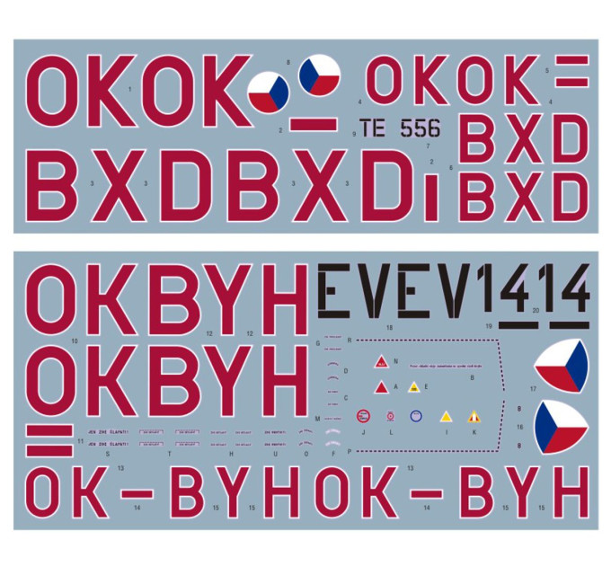 Декаль Spitfire та Messerschmitt Red Noses 1/32 DKdecals DK32041