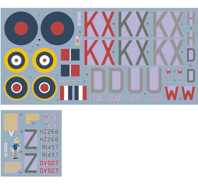 Декаль Wellingtons of No.311 Sqn 1/48 DKdecals DK48012