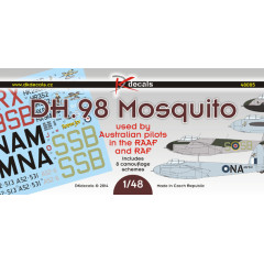 Декаль RAAF Mosquito 1/48 DKdecals DK48005