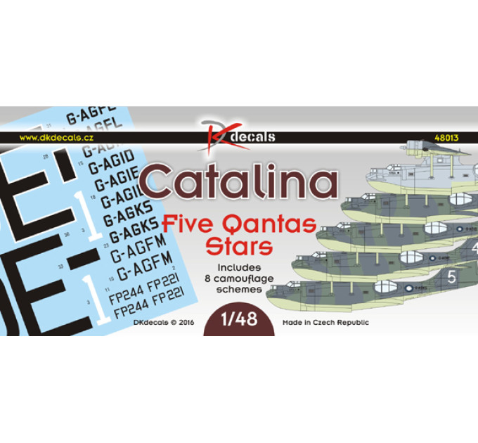 Декаль Catalina Five Quantas Stars 1/48 DKdecals DK48013