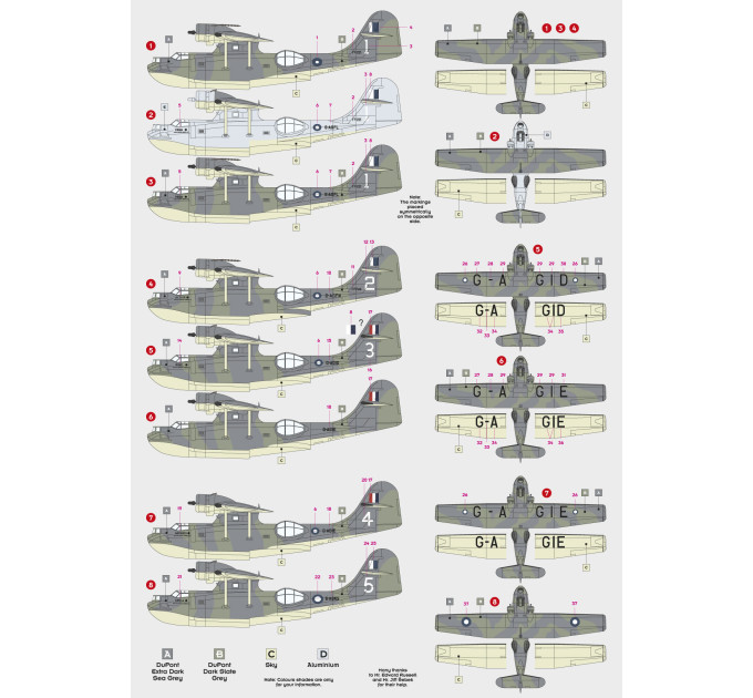 Декаль Catalina Five Quantas Stars 1/48 DKdecals DK48013