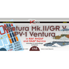 Декаль Ventura RAF, SAAF, RNZAF 1/48 DKdecals DK48020