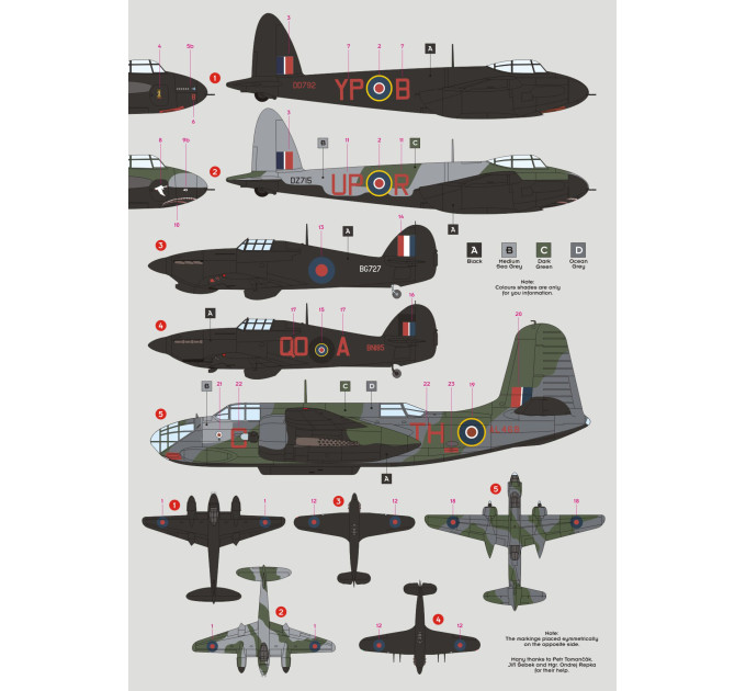 Декаль Нічні зловмисники 1/48 DKdecals DK48021