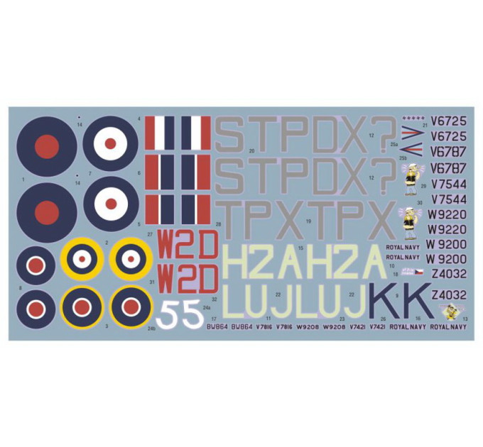 Декаль Hurricane Mk.I 1/48 DKdecals DK48024