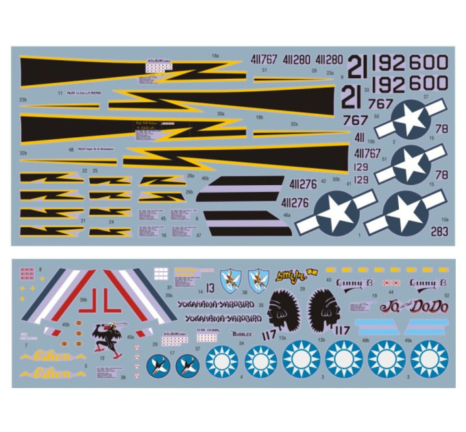 Декаль P-51D/K Mustang 14th AF 1/48 DKdecals DK48026