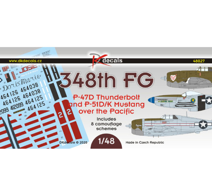 Декаль 348th FG 1/48 DKdecals DK48027