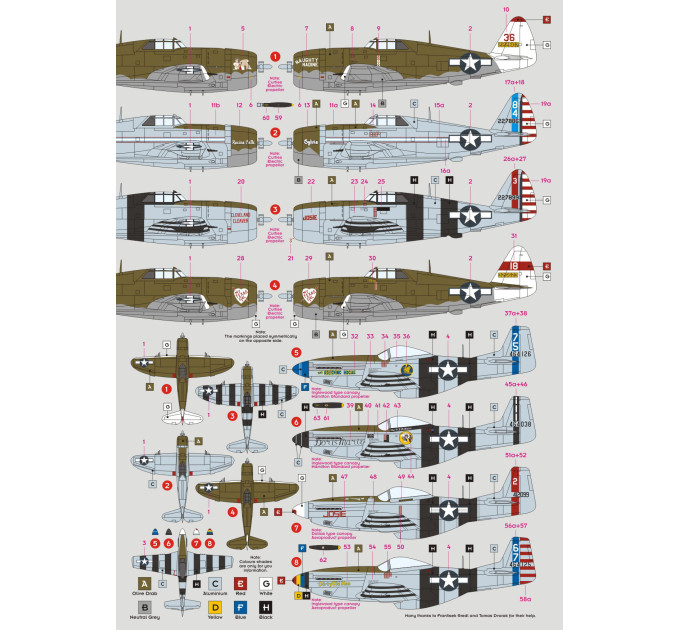 Декаль 348th FG 1/48 DKdecals DK48027