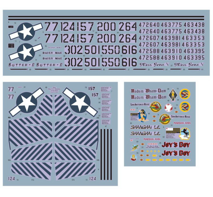 Декаль P-51D Mustang Iwo Jima 1/48 DKdecals DK48029