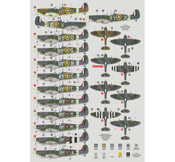Декаль No.313(CZ)Sqn ч.I 1/48 DKdecals DK48034