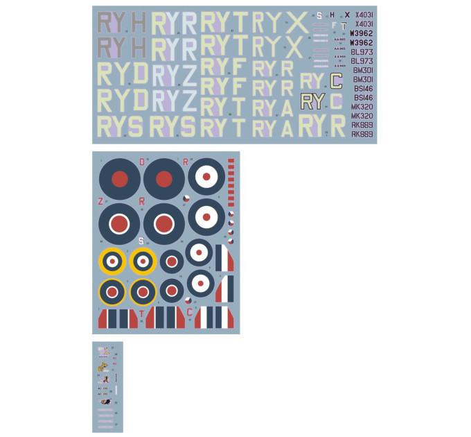 Декаль No.313(CZ)Sqn ч.I 1/48 DKdecals DK48034