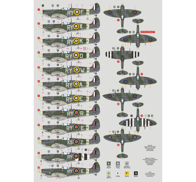 Декаль No.313(CZ)Sqn ч.II 1/48 DKdecals DK48035