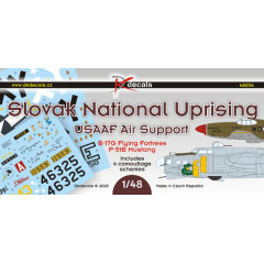 Декаль Словацьке національне повстання – підтримка ВПС США. 1/48 DKdecals DK48036