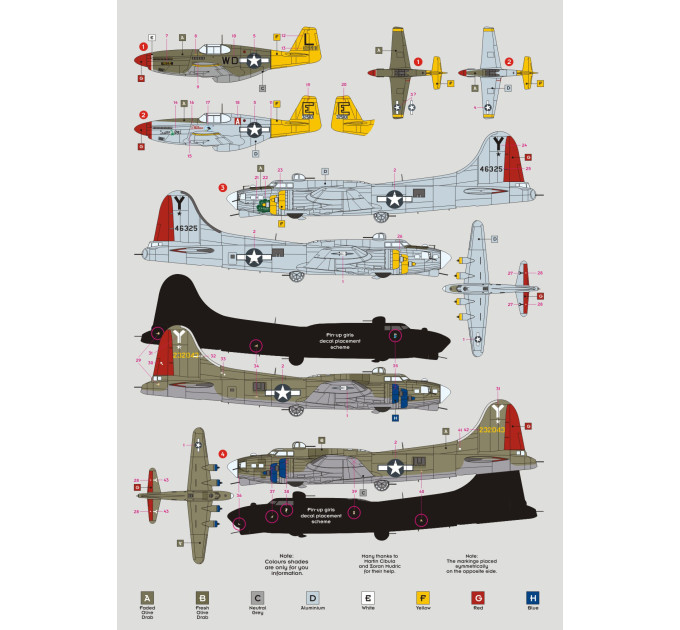 Декаль Словацьке національне повстання – підтримка ВПС США. 1/48 DKdecals DK48036