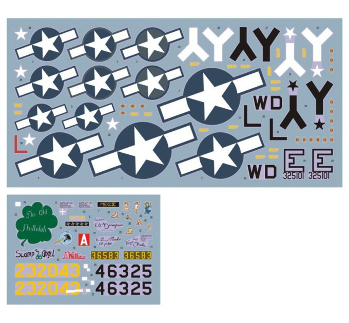 Декаль Словацьке національне повстання – підтримка ВПС США. 1/48 DKdecals DK48036