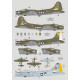 Декаль B-17F/G "Літаюча фортеця" 15-го AF 1/48 DKdecals DK48037