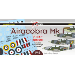Декаль Airacobra Mk.I на службі RAF 1/48 DKdecals DK48038