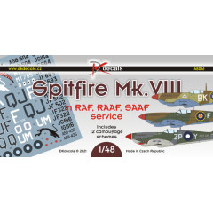Декаль Spitfire Mk.VIII 1/48 DKdecals DK48041
