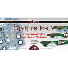 Декаль Spitfire Mk.V над Австралією та Новою Гвінеєю 1/48 DKdecals DK48044