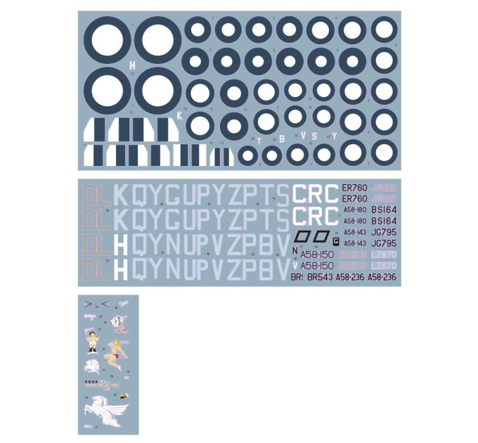 Декаль Spitfire Mk.V над Австралією та Новою Гвінеєю 1/48 DKdecals DK48044