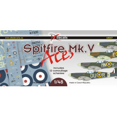 Декаль Spitfire Mk.V Aces 1/48 DKdecals DK48047
