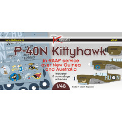 Декаль P-40N на службі RAAF 1/48 DKdecals DK48048