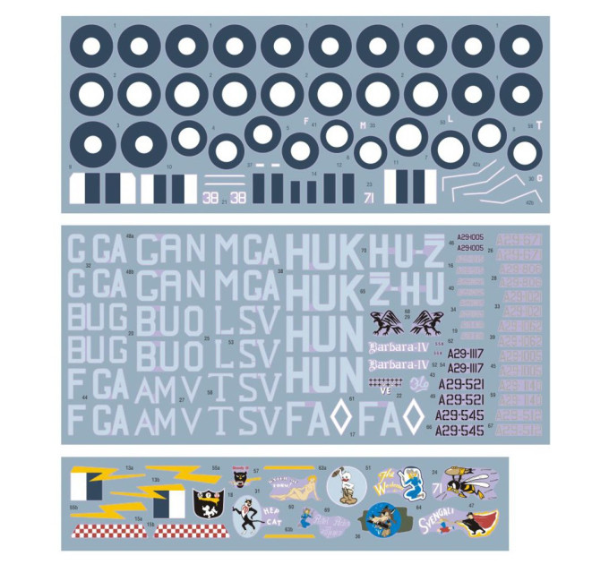 Декаль P-40N на службі RAAF 1/48 DKdecals DK48048