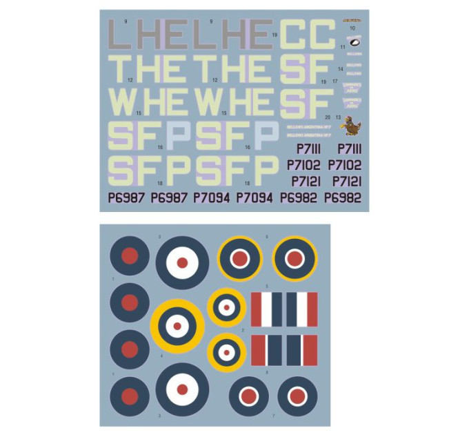 Декаль Whirlwind Mk.I 1/48 DKdecals DK48054