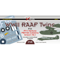 Декаль RAAF Twins ч.III 1/48 DKdecals DK48056