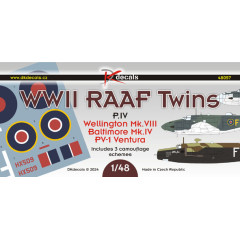 Декаль RAAF Twins ч.IV 1/48 DKdecals DK48057