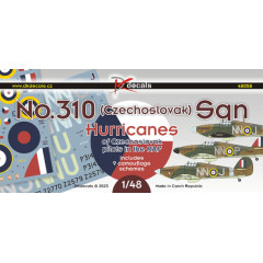 Декаль Hurricane No.310 Sqn 1/48 DKdecals DK48058