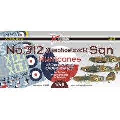 Декаль Hurricane No.312 Sqn 1/48 DKdecals DK48059