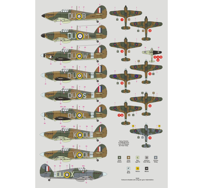 Декаль Hurricane No.312 Sqn 1/48 DKdecals DK48059
