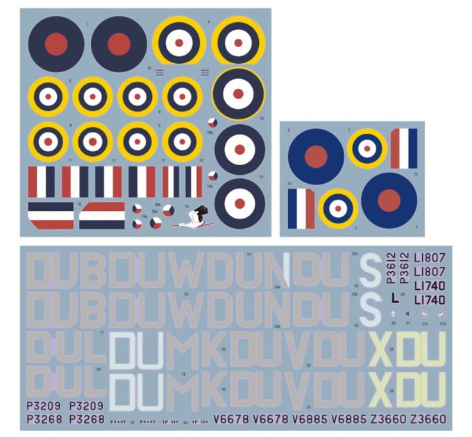 Декаль Hurricane No.312 Sqn 1/48 DKdecals DK48059