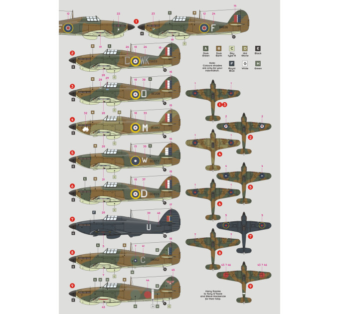 Декаль Hurricane Mk.IIb SEAC ч.II 1/48 DKdecals DK48062