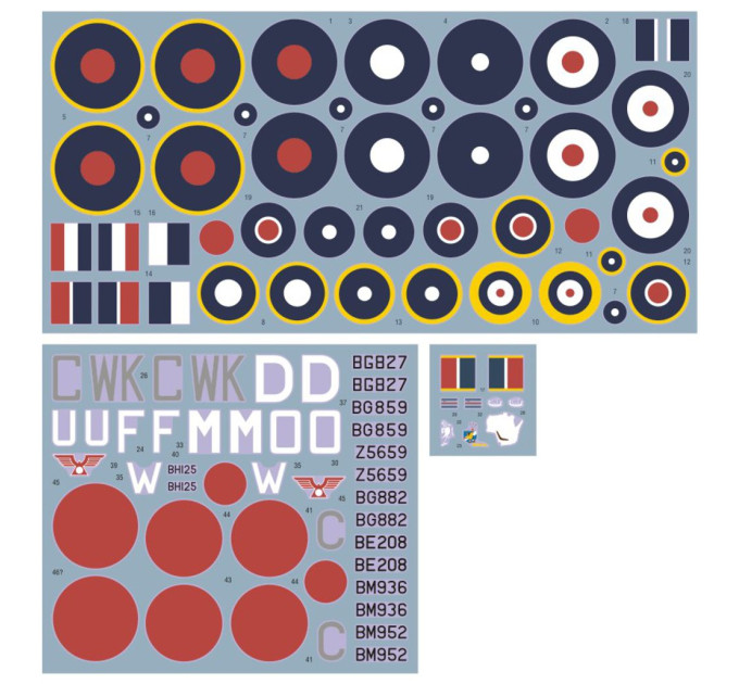 Декаль Hurricane Mk.IIb SEAC ч.II 1/48 DKdecals DK48062