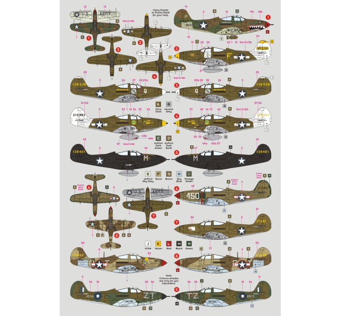 Декаль P-400/P-39 Airacobra 1/48 DKdecals DK48064