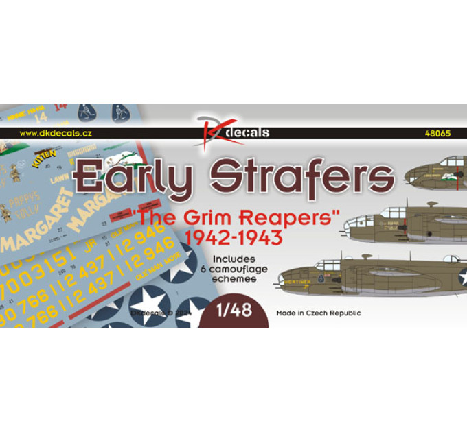 Декаль Ранні штурмовики (A-20A та B-25C/D) 1/48 DKdecals DK48065