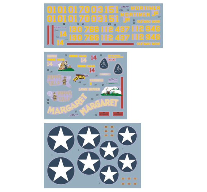Декаль Ранні штурмовики (A-20A та B-25C/D) 1/48 DKdecals DK48065