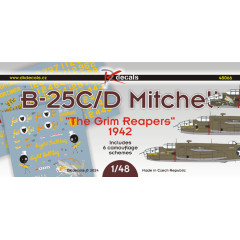 Декаль B-25C/D Mitchell 3rd BG 1/48 DKdecals DK48066