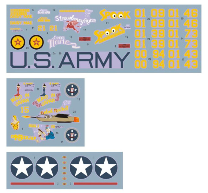 Декаль A-20A 3rd BG 1/48 DKdecals DK48067