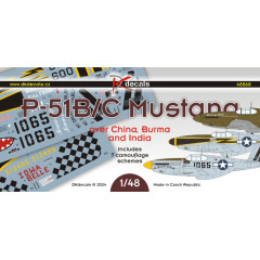 Декаль P-51B/C Mustang ч.I 1/48 DKdecals DK48068