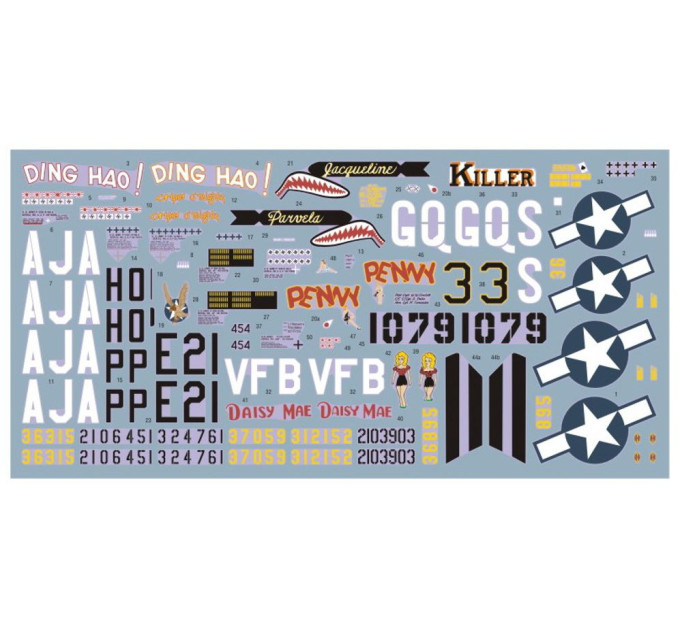 Декаль P-51B/C Mustang ч.II 1/48 DKdecals DK48069