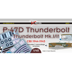Декаль P-47D Thunderbolt 1/48 DKdecals DK48076