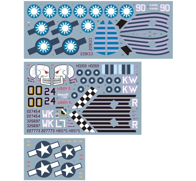 Декаль P-47D Thunderbolt 1/48 DKdecals DK48076