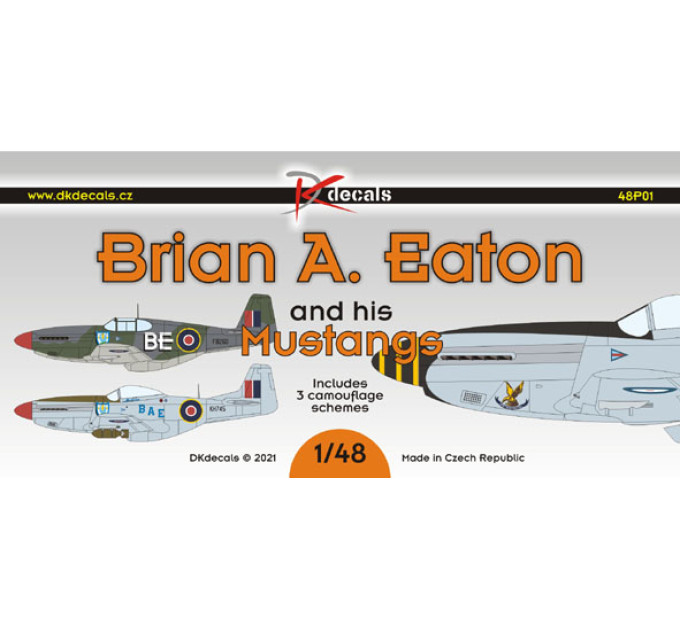 Декаль Brian A Eaton та його Mustangs 1/48 DKdecals DK48P01