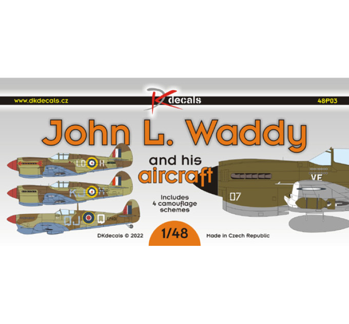 Декаль John L Waddy та його літак 1/48 DKdecals DK48P03
