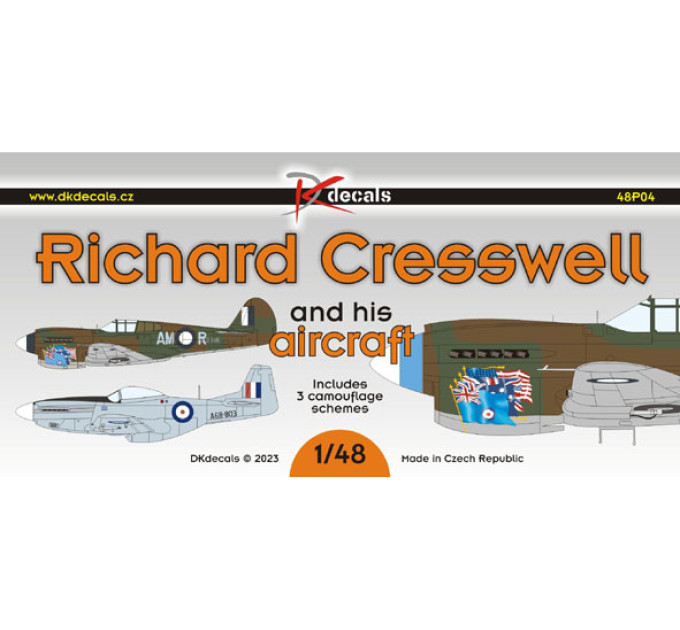 Декаль Richard Creswell та його літак 1/48 DKdecals DK48P04