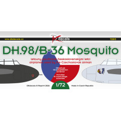 Декаль B-36 Mosquito чеські пілоти 1/72 DKdecals DK72013