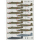 Декаль Mitchell Mk.II/III RAF 1/72 DKdecals DK72043