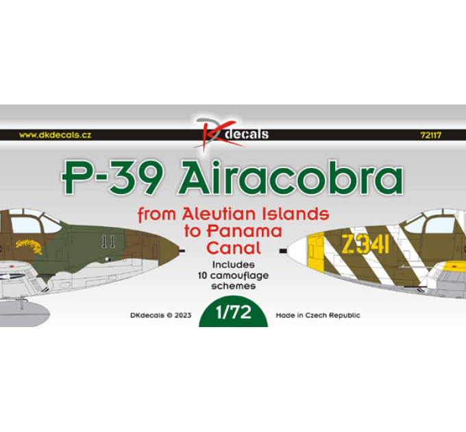 Декаль P-39 Airacobra 1/72 DKdecals DK72117